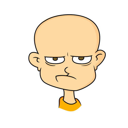 Face Of An Angry Man Clipart