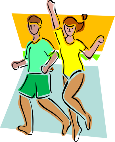 Of Aerobics Class Exercise Clipart