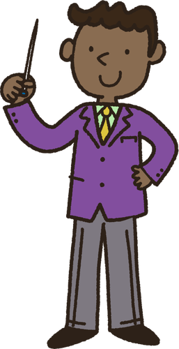 African Instructor Clipart