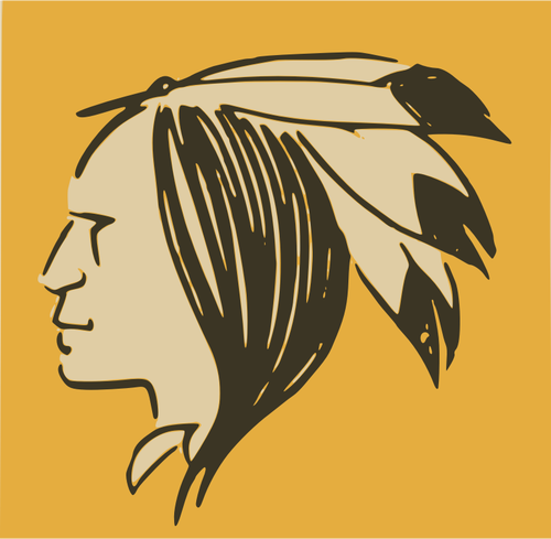 Native Man'S Head Clipart