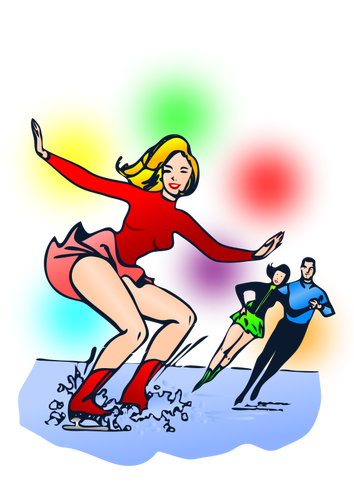 Of Skaters Clipart