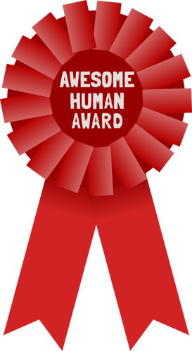 Awesome Human Award Clipart