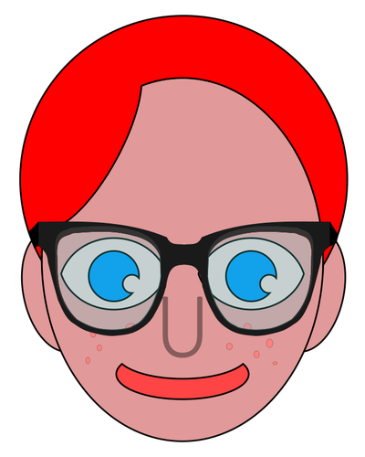 Nerd With Glasses Clipart