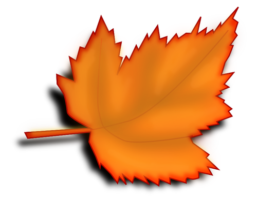 Yellow Autumn Maple Leaf Clipart