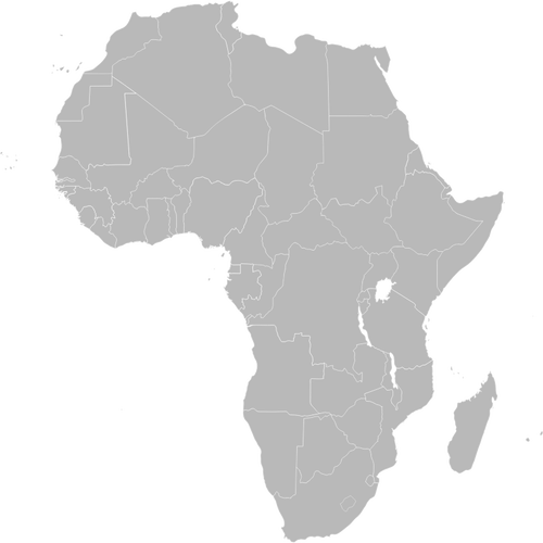 Outline Map Of Africa Clipart