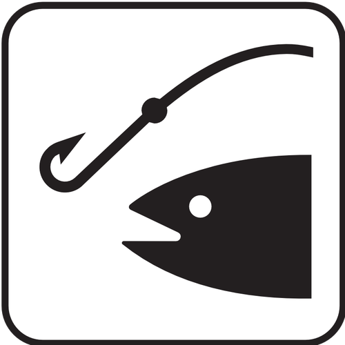 Us National Park Maps Pictogram For An Angling Area Clipart
