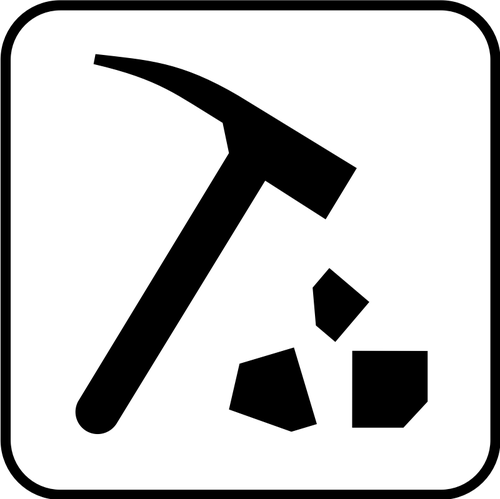 Us National Park Maps Pictogram For Rock Collecting Clipart