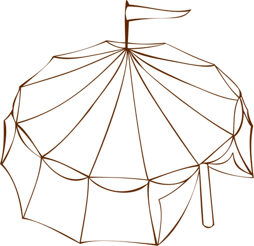 Of Role Playing Game Map Symbol Of A Tent From A Circus Clipart