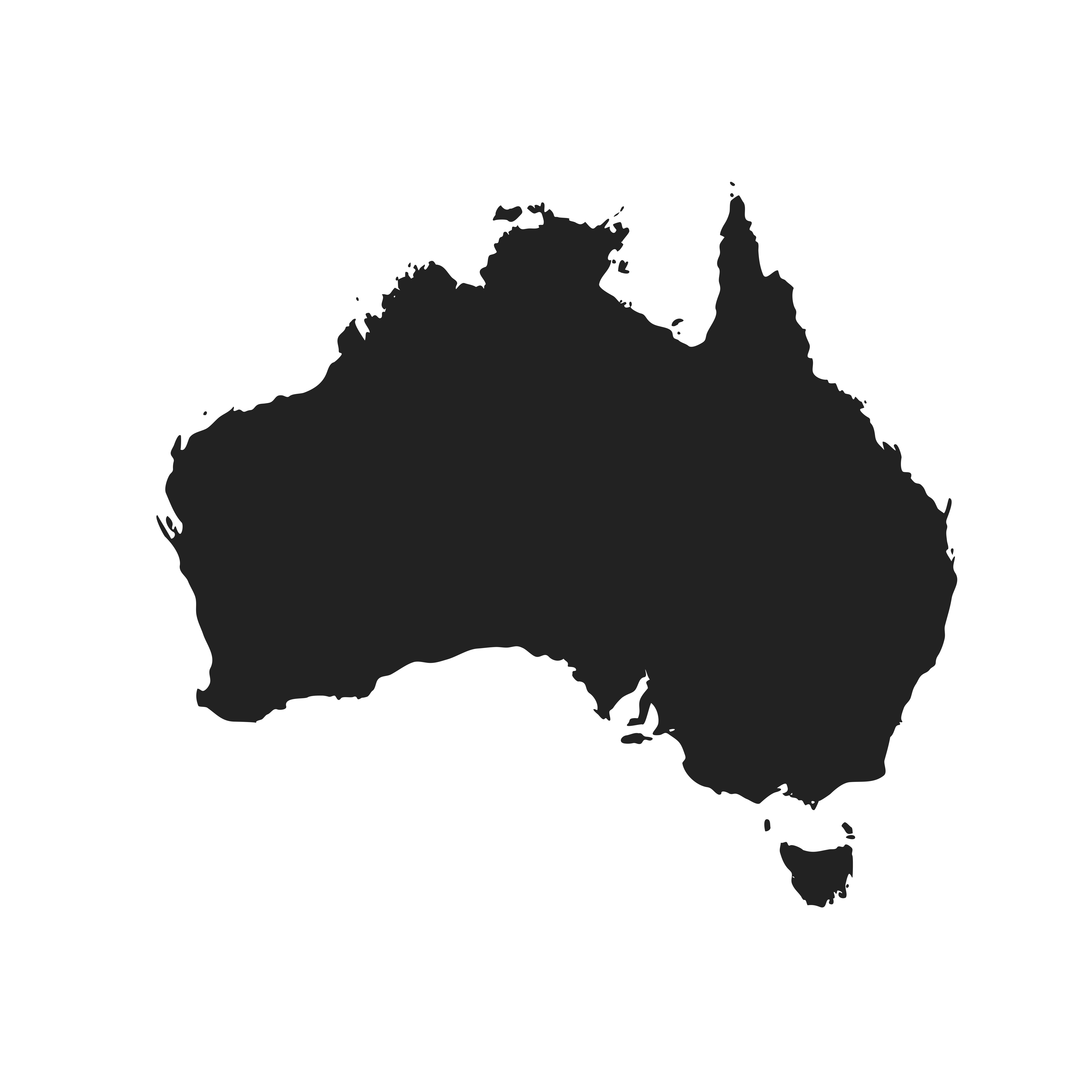 Vector Map Australia PNG Image High Quality Clipart