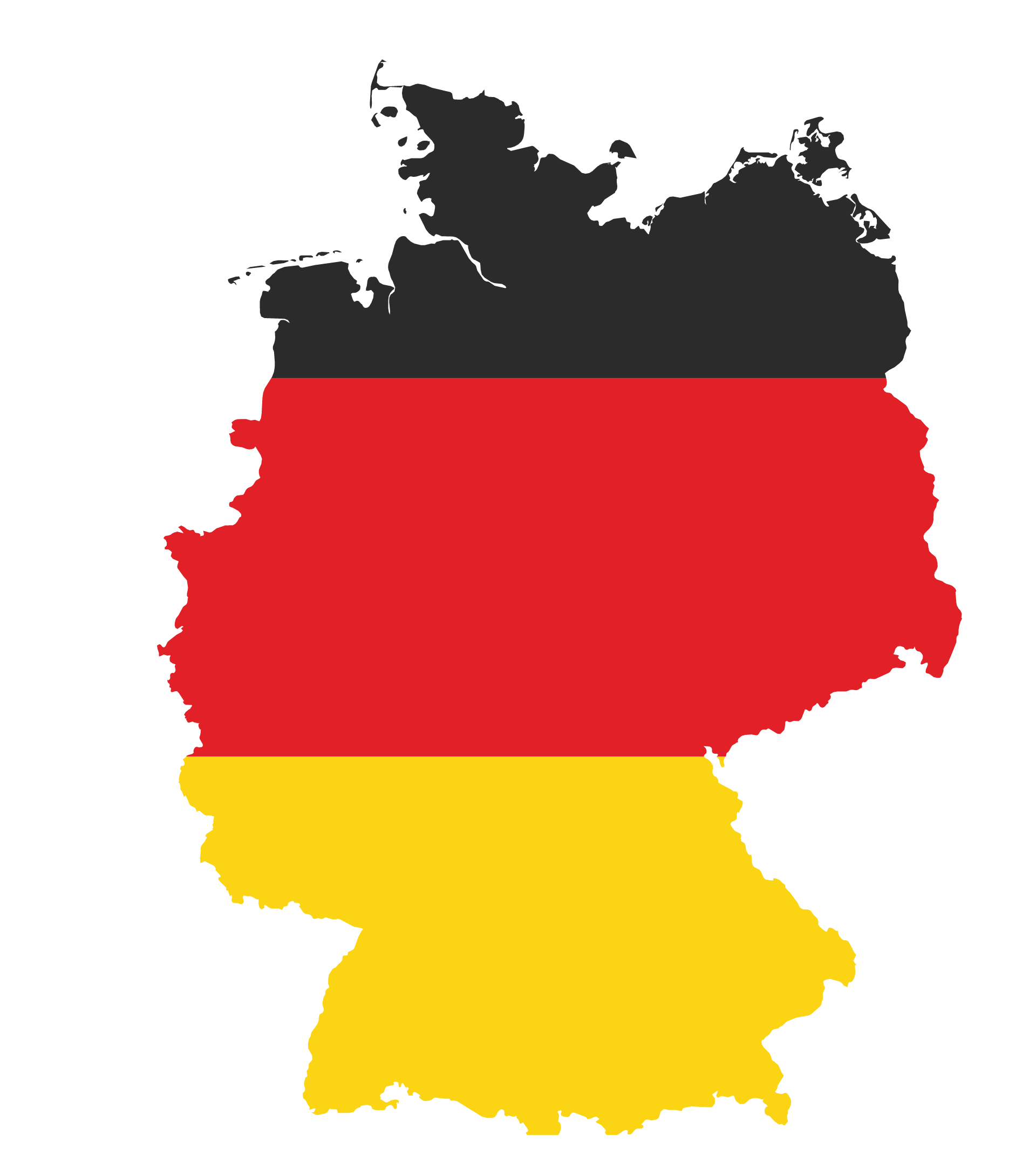 Map German Of Flag States Berlin Germany Clipart