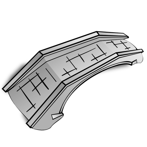 Single Arch Stone Bridge Rpg Map Symbol Clipart