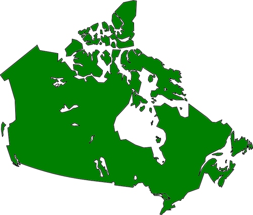 Map Of Canada Clipart