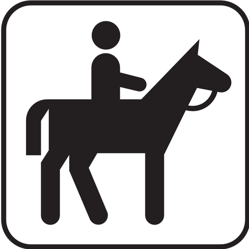Us National Park Maps Pictogram For A Horseriding Activity Clipart