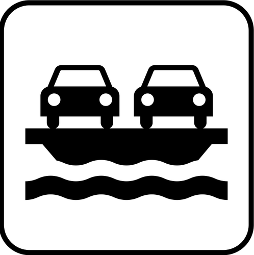 Us National Park Maps Pictogram For A Vehicle Ferry Clipart