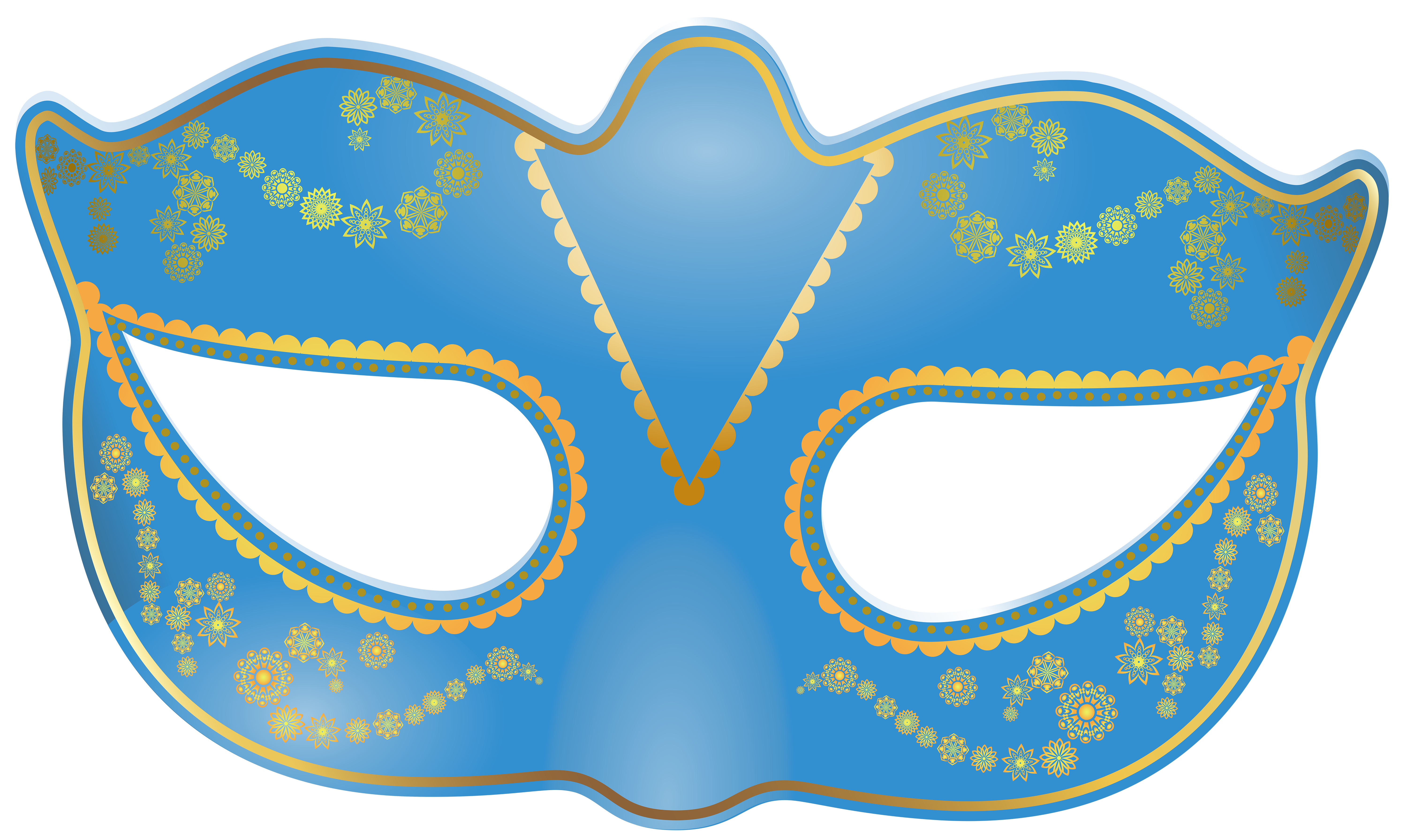 Blue Mask Transparent Carnival PNG Download Free Clipart