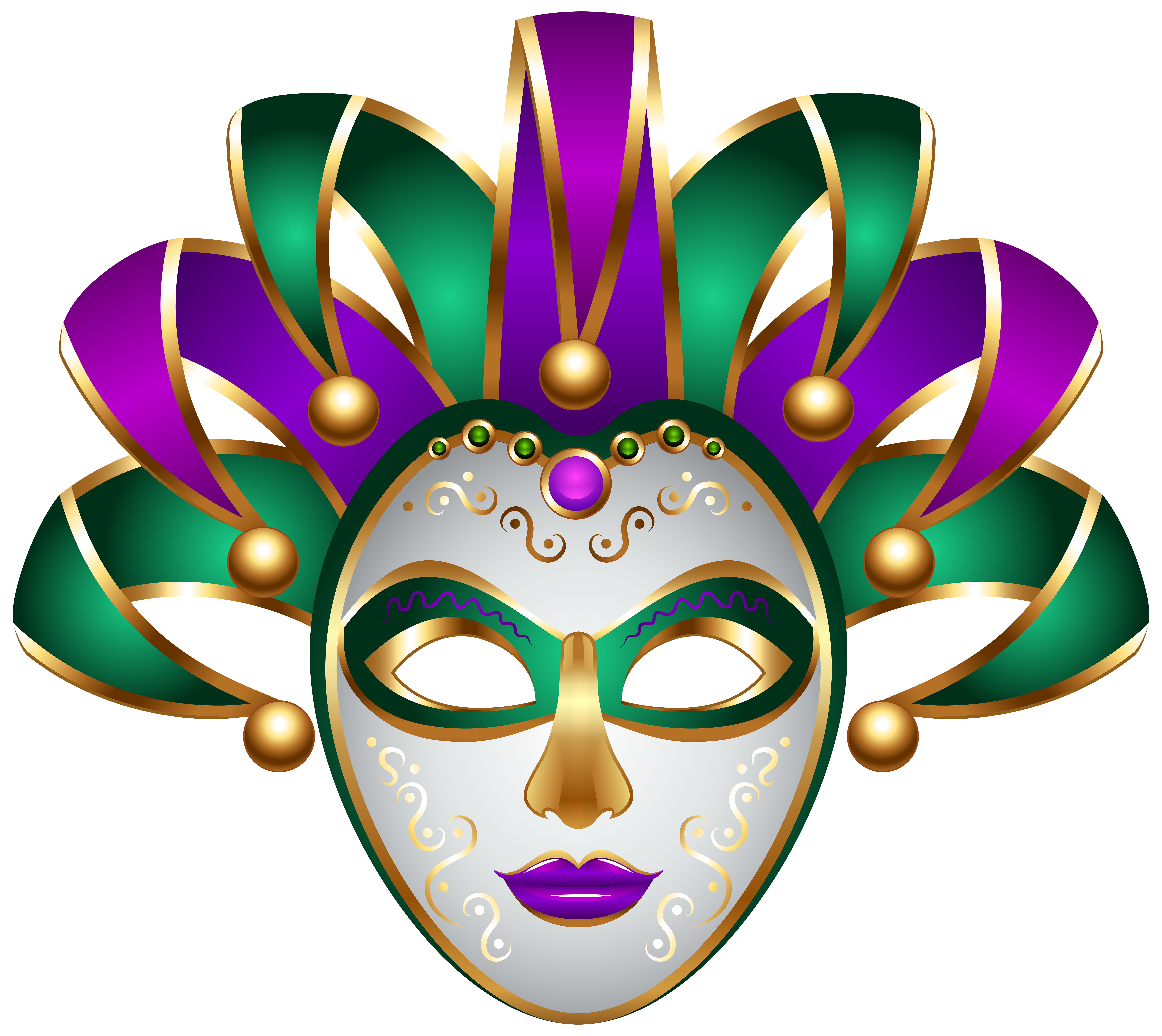 Venice Carnival Purple Of Mask Green Transparent Clipart