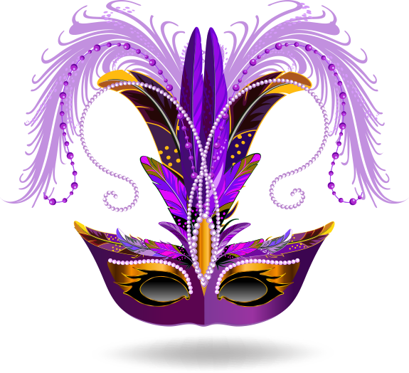 Mardi Orleans In Carnival Gras Mask Brazilian Clipart