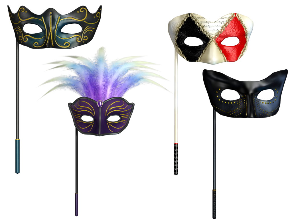 Mardi Masquerade Gras Mask Stock Free Frame Clipart