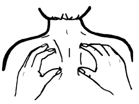 Black And White Back Massage Png Image Clipart