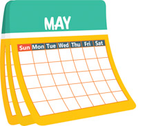 May Calendar Pictures Graphics Illustrations Transparent Image Clipart