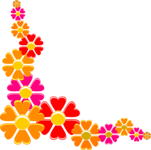 May Orange Red Flower At Vector Clipart