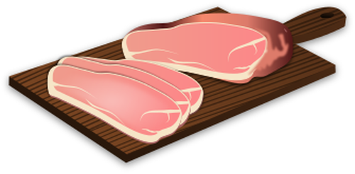 Slices Of Ham Clipart