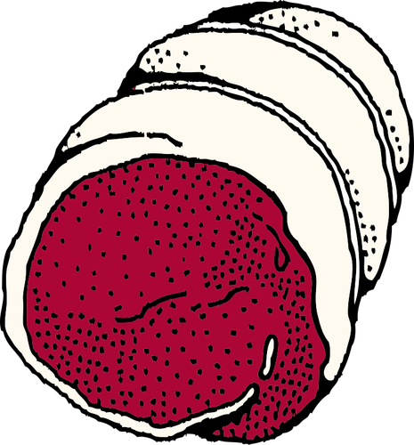 Meat In A Roll Clipart