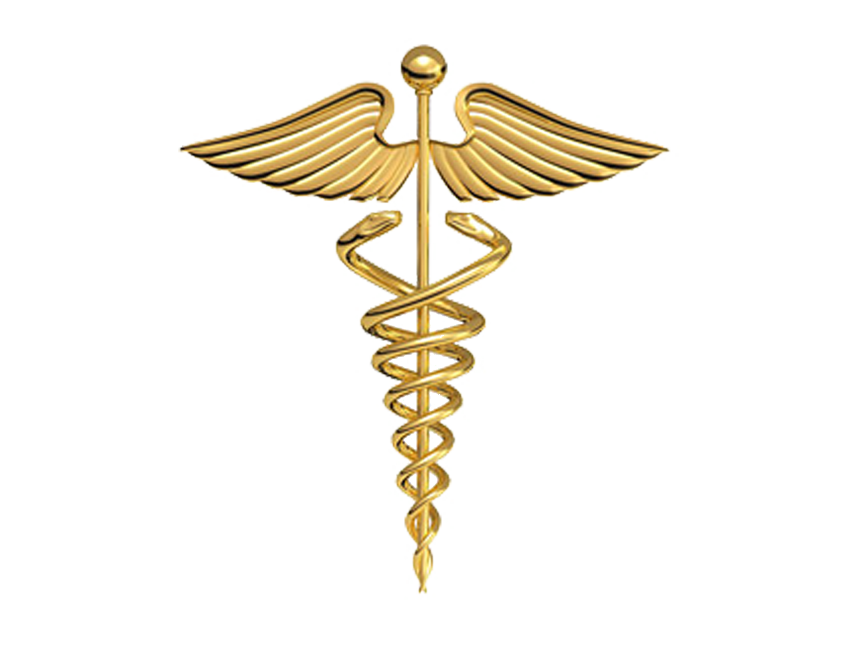 Physician Gold Plate Of Symbol Medicine Hermes Clipart