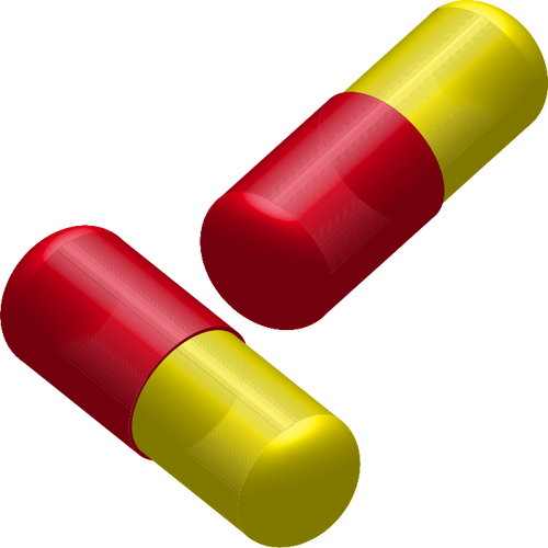 Two Capsules Image Clipart