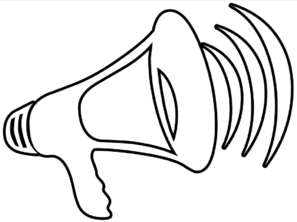 Megaphone Black And White Png Image Clipart