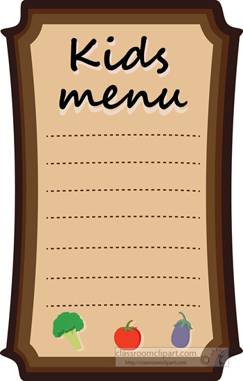 Restaurant Menu Transparent Image Clipart