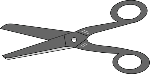Grey Scissors Clipart