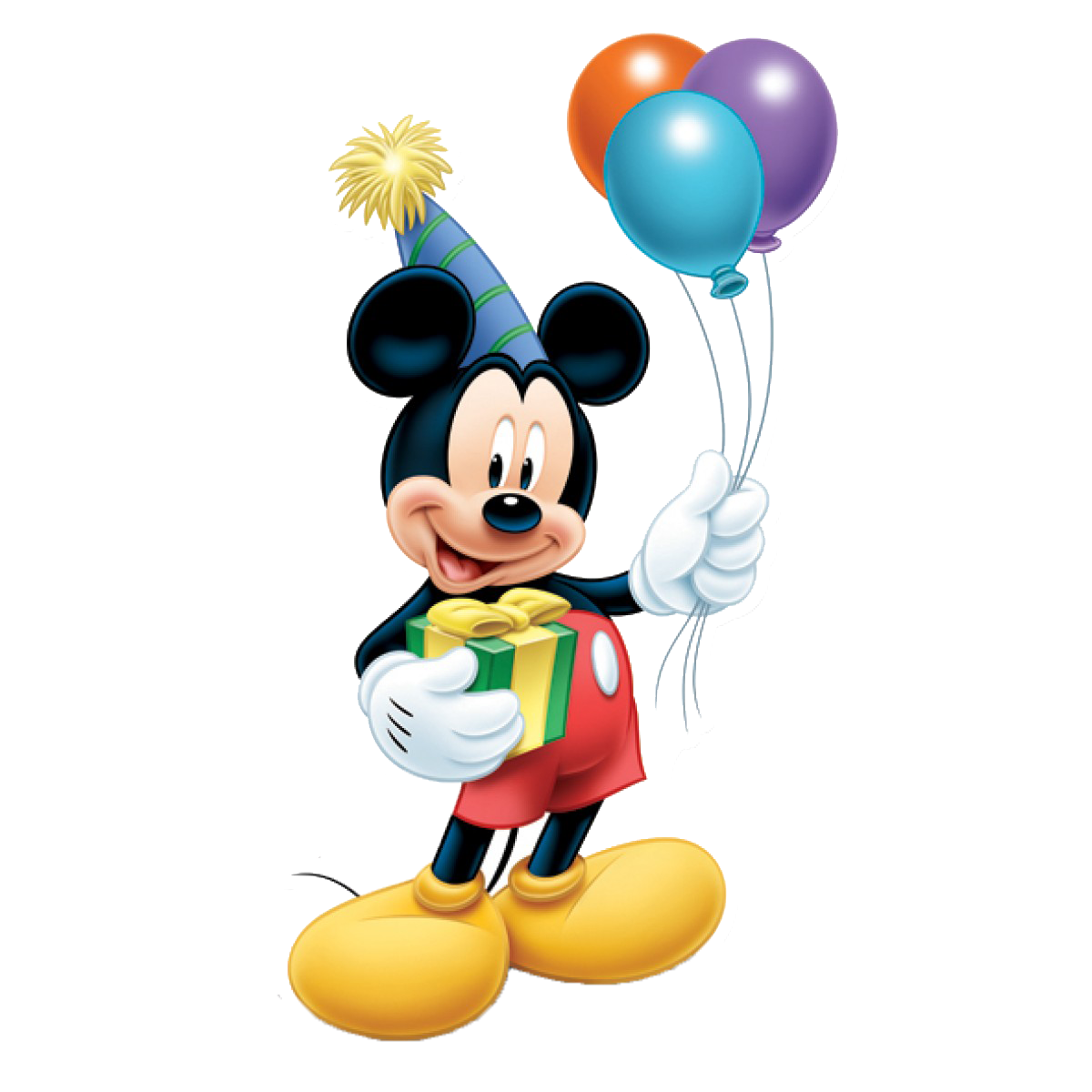 Download Clipart Icon - Mickey Balloon Minnie Birthday Mouse Standee.