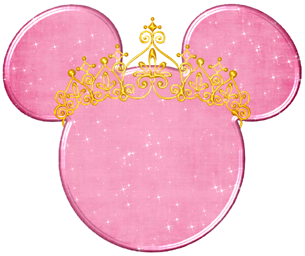 Mickey Head Sillouitte Minnie Mouse Princess Disney Clipart