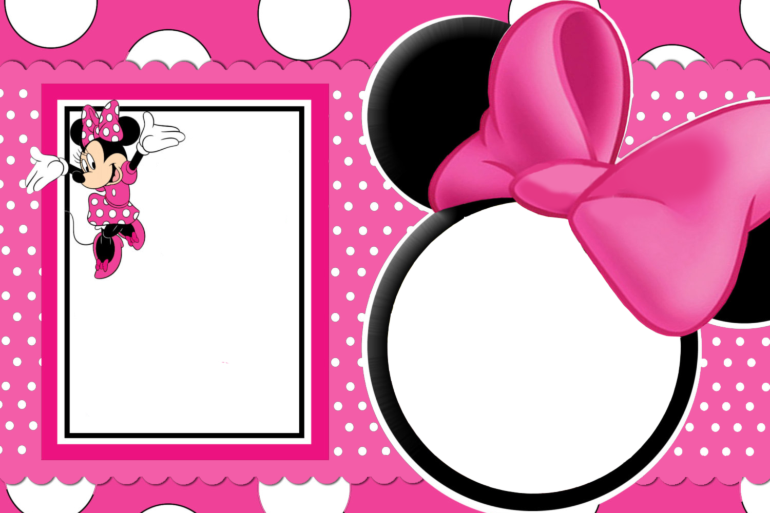 Mickey Picture Frame Minnie Frames Mouse Clipart