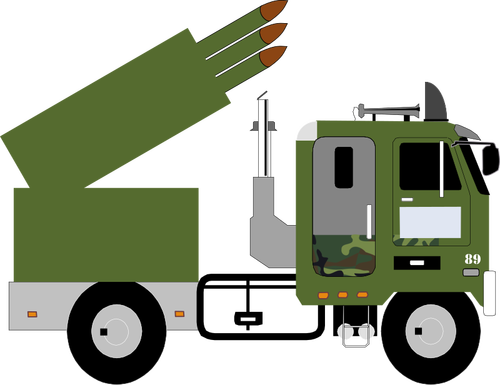 Military Missile Carrier Clipart