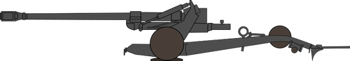 Fh70 155Mm Cannon Illustration Clipart