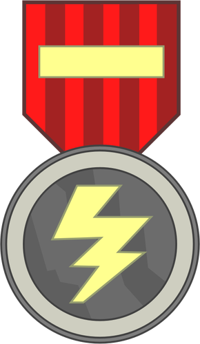 Tie Shaped Medal Clipart