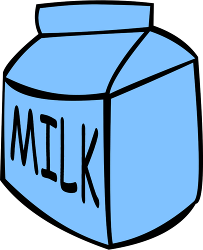 Milk Box Container Clipart