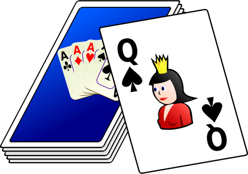 Of Color Deck Of Cards Clipart
