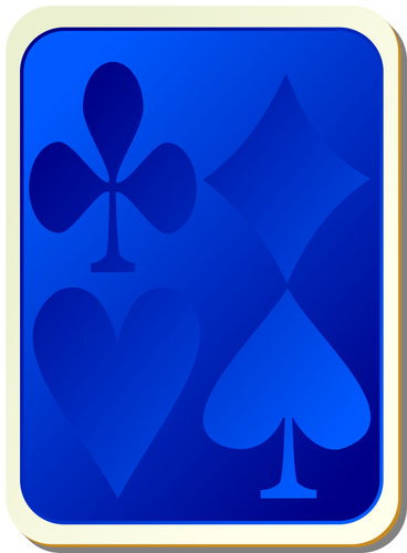 Playing Card Back Blue Clipart