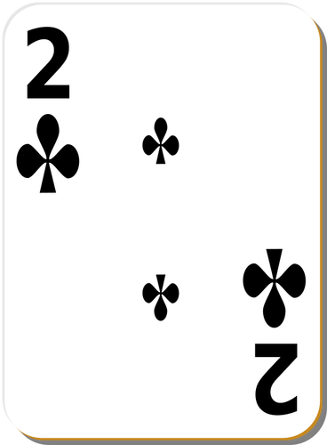 Two Of Clubs Clipart