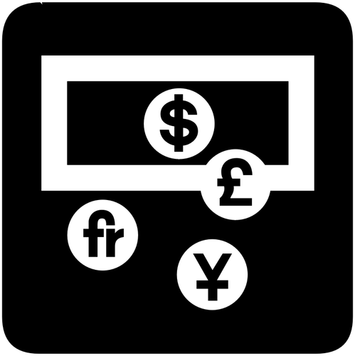 Aiga Currency Exchange Inverted Sign Clipart
