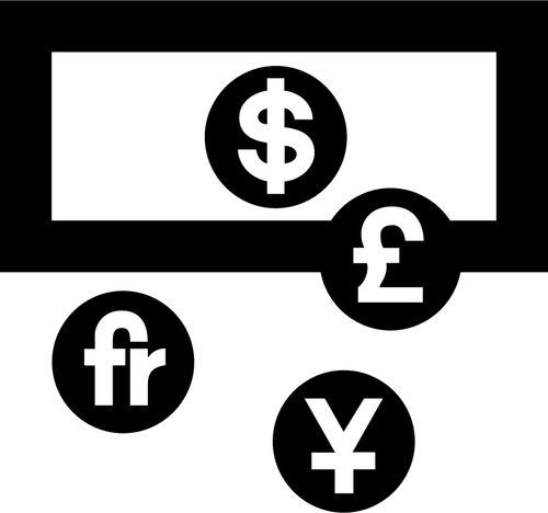 Aiga Currency Exchange Sign Clipart