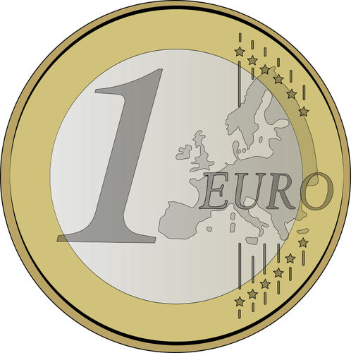 One Euro Coin Clipart