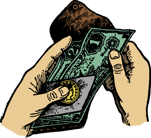 Hands And Money Clipart