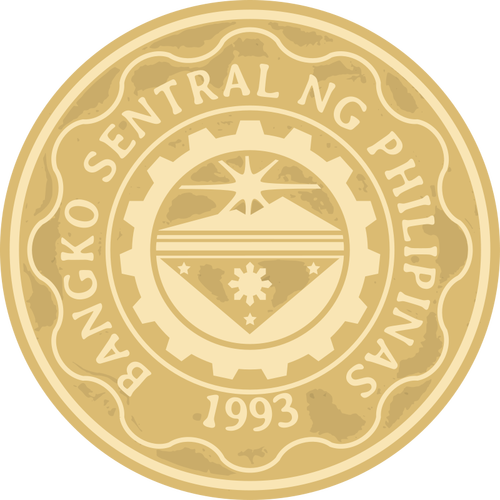 5 Peso Coin Clipart