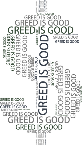 Greed Word Cloud Image Clipart