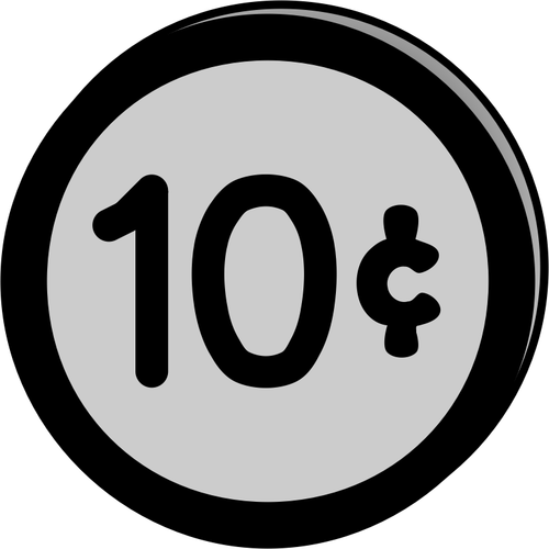 Coin 10 Cents Clipart