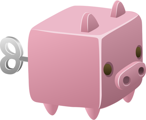 Pink Piggybank Clipart